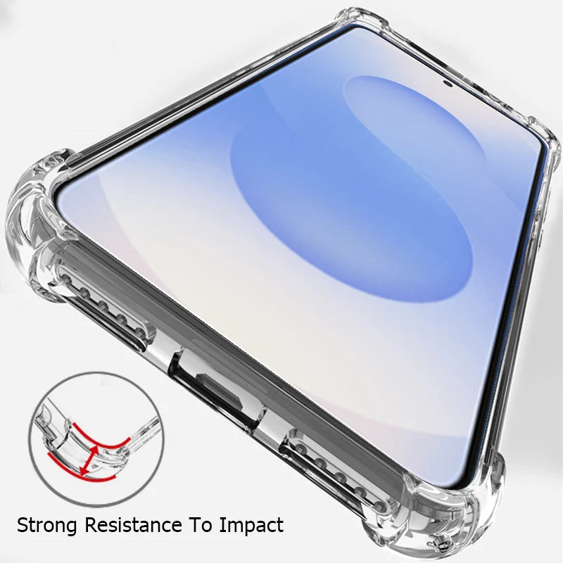 HD Clear Phone Case For Samsung Galaxy S25 S24 S23 S22 S21 S20 Pro Ultra 5G FE Plus + Edge  S25+ Soft TPU Transparent Back Cover