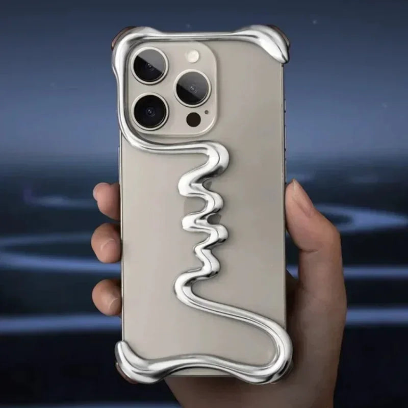Eary Minimalist for iPhone 16/15 Pro Max Phone Case Aluminum Metal Military-Grade Protection Shockproof Phone 14 Plus Shells