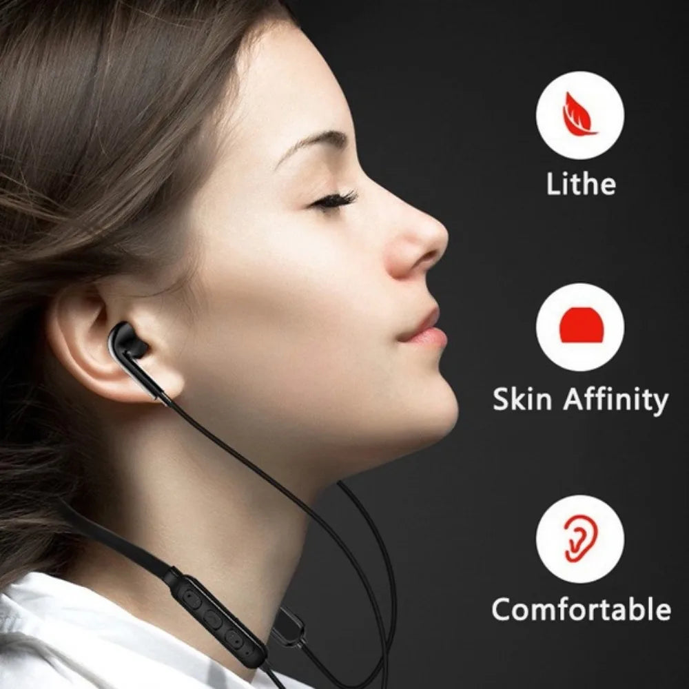 Headphones Bluetooth Earphones Neckband Earphone Sport Headset with Mic Bass Stereo