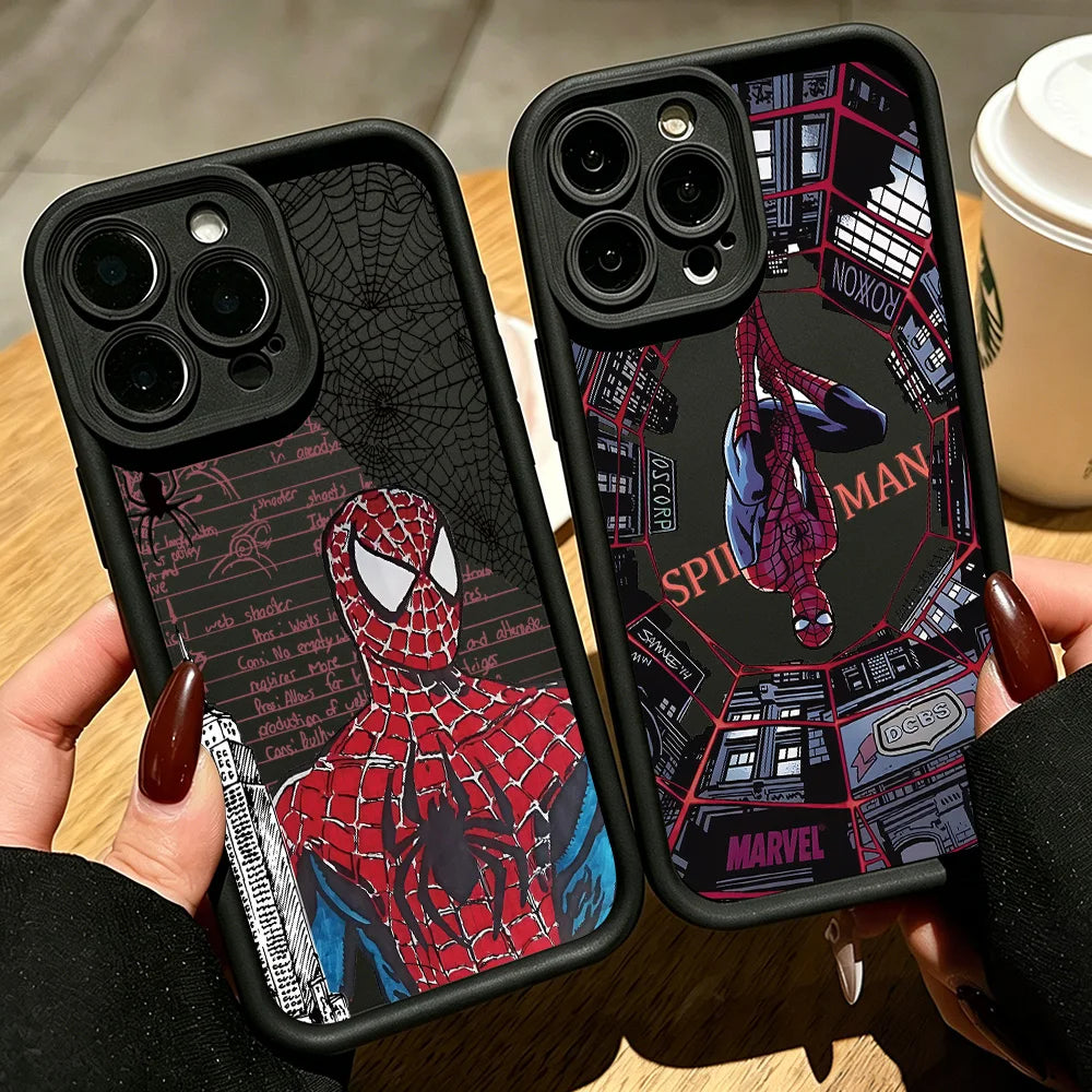 HOT Anime Spiders Mans Phone Case for Samsung S26 S25 S24 S23 S22 S21 S20 F06 M16 Note 20 FE Plus Ultra 4G 5G Soft Silicone TPU