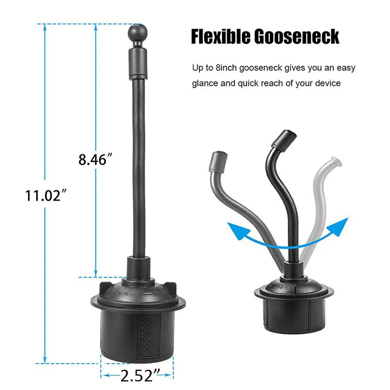 Magnetic Car Cup Holder Cellphone Mount Stand for Mobile Cell Phones Adjustable Car Cup Phone Mount