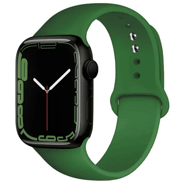 Silicone Sport Strap For Apple Watch Series11 10 9 8 7 6 5 SE Ultra3 Bracelet For Apple Watch 44mm 45mm 49mm 46mm 38/40/41/42 mm
