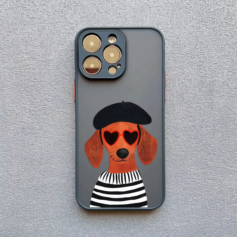 Funny Dancing Dachshund Sausage Dog Phone Case For Samsung Galaxy S26 S25 Ultra S24 S23 FE S22 S21 Plus S20 A56 A55 A54 Cover