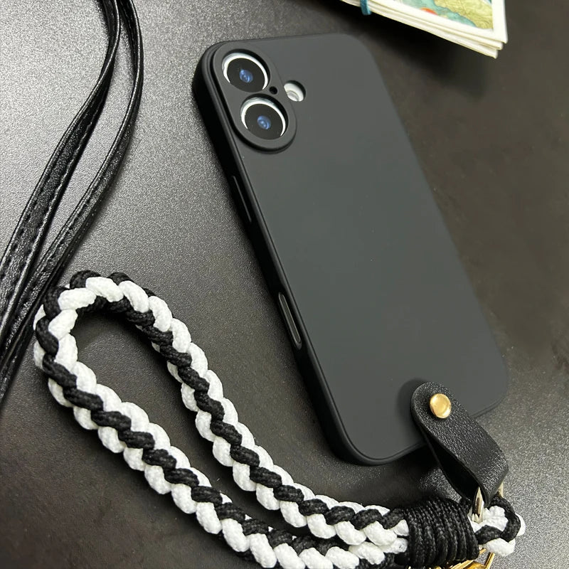 Retro Leather Crossbody Necklace Strap Lanyard Phone Case For Samsung Galaxy S26 S25 S24 S23 S22 S20 S21 FE Ultra Cover