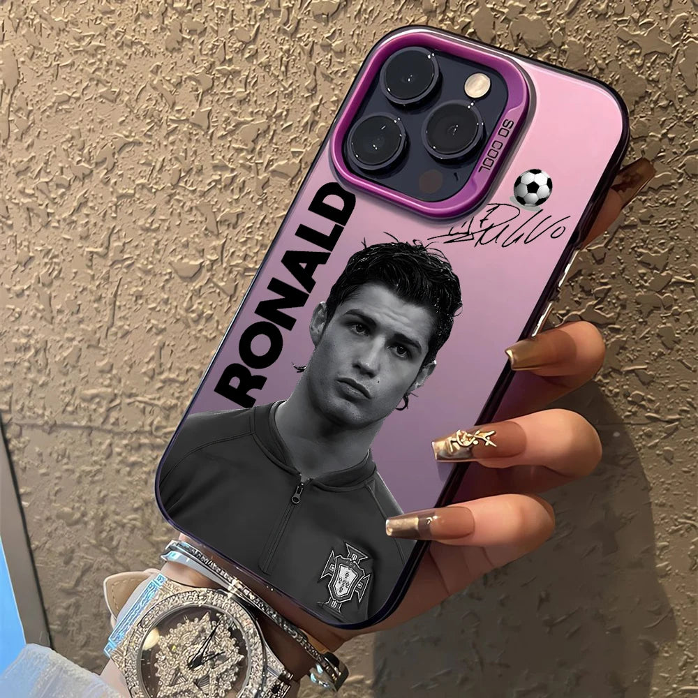Phone Case For  Famous football players C-CR7 iPhone 17 17e 16e 16 15 14 13 12 11 mini Pro Max Air Plus Anti Fall Matte Cover