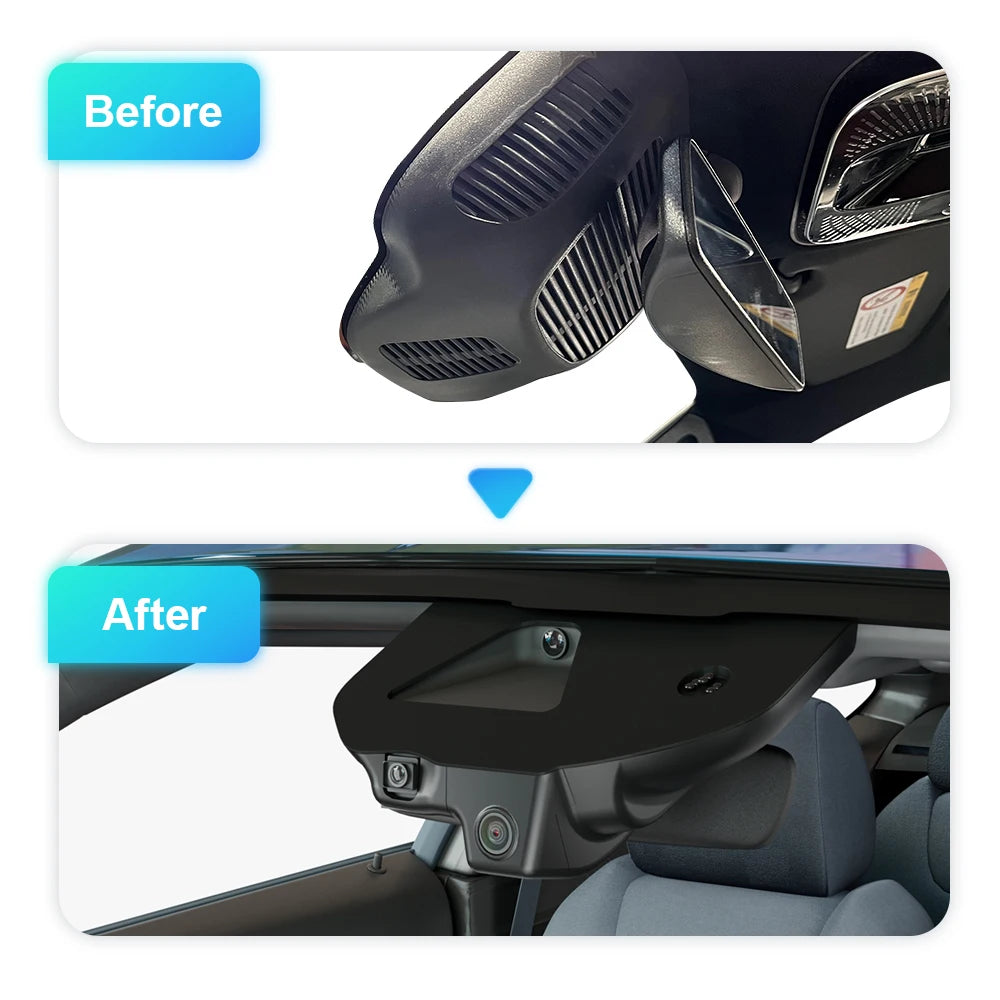 For Mercedes GLC X254 2023-2026 4K Car DVR, OEM Style Dash Camera with WIFI APP, G-Sensor, Night Vision, Easy Setup