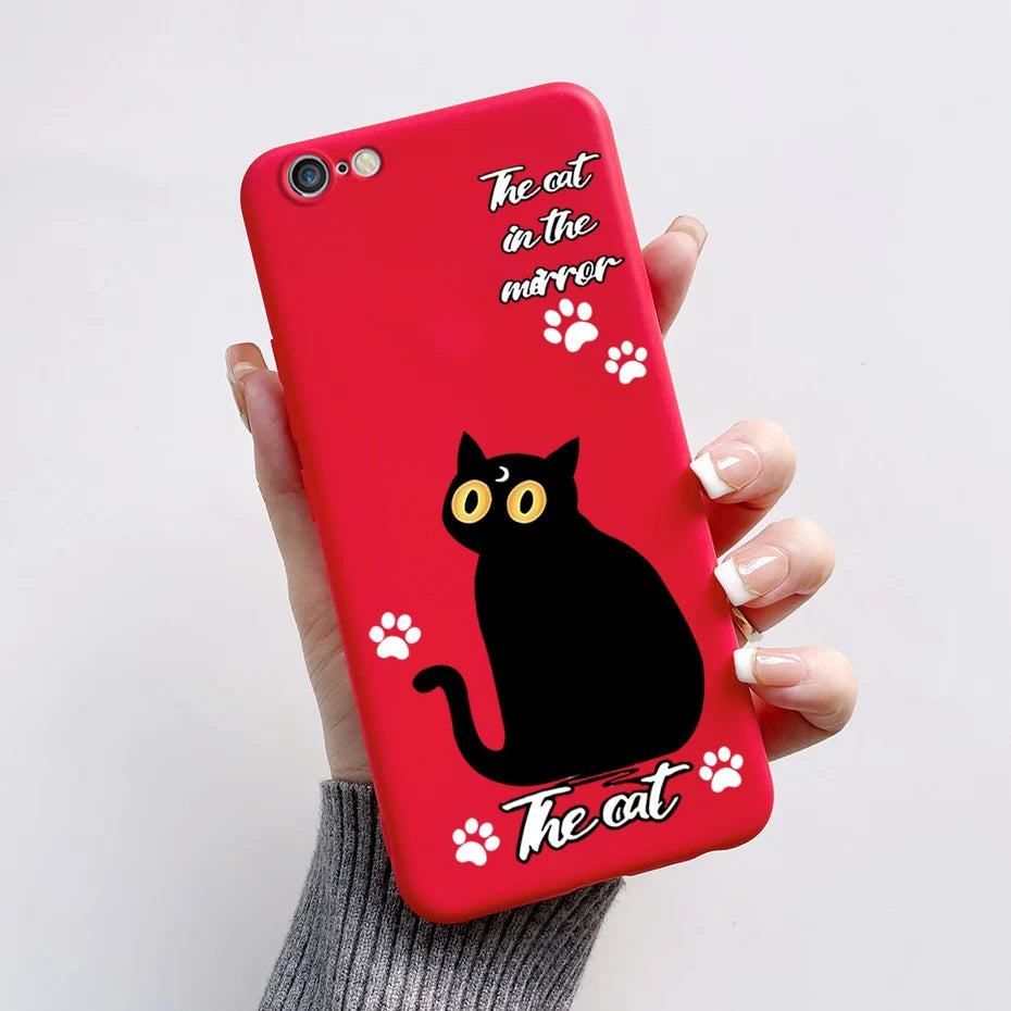 Stylish Painted Cover For iPhone 6 6S Plus Case iPhone6 6S Plus Cover Silicone Soft Phone Back Case For Apple iPhone 6 6S Coque