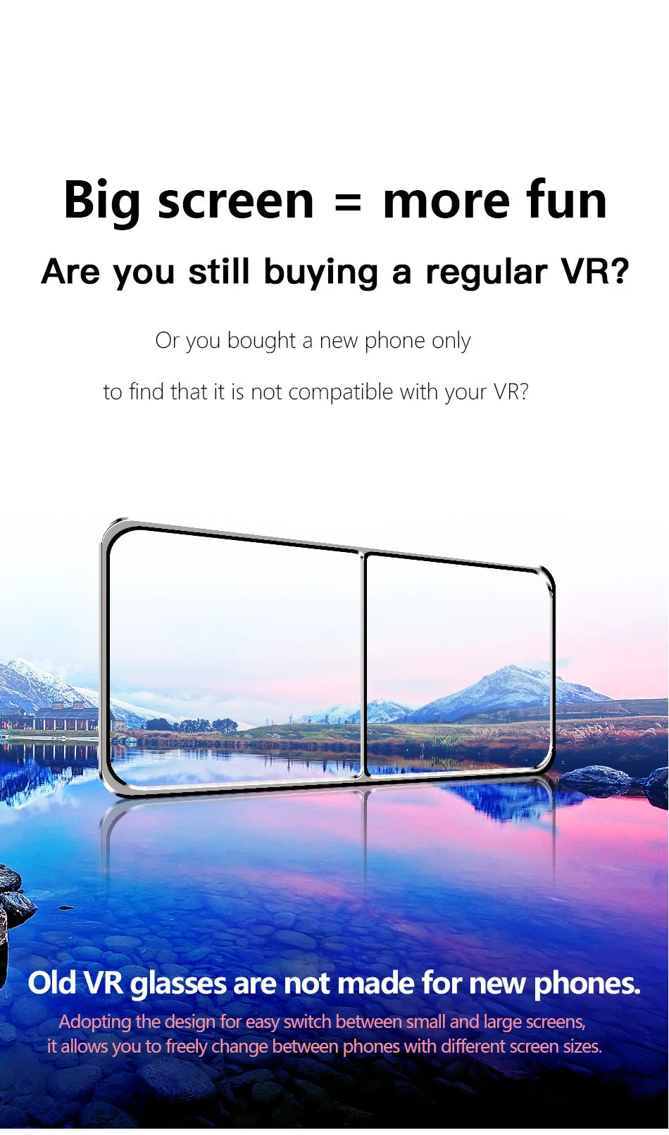 VRG Pro 3D Virtual Reality VR Glasses Devices Headset Viar Goggles Helmet Lenses Smart For Phone Smartphones Viewer Cell Devices