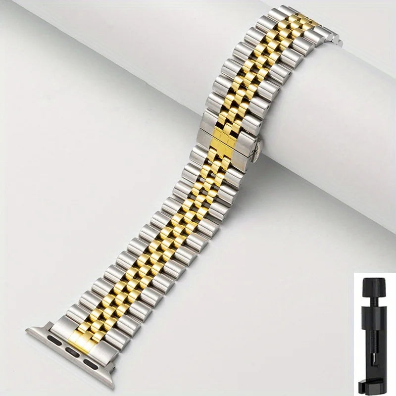 Stainless Steel Strap For Apple Watch Band Series 12/11/10/9/8/7/6/5/SE 3 Metal Bracelet For iWatch Ultra 4 49mm 45mm 44mm 46mm