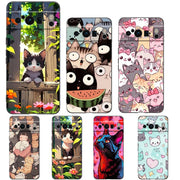 For Google Pixel 10 Pro Phone Case Pixel 9 Pro XL TPU Case Pixel 8 Pro 9A 8A 7A 7 6A 6 Pro Soft Cover Cute Cartoon Cat