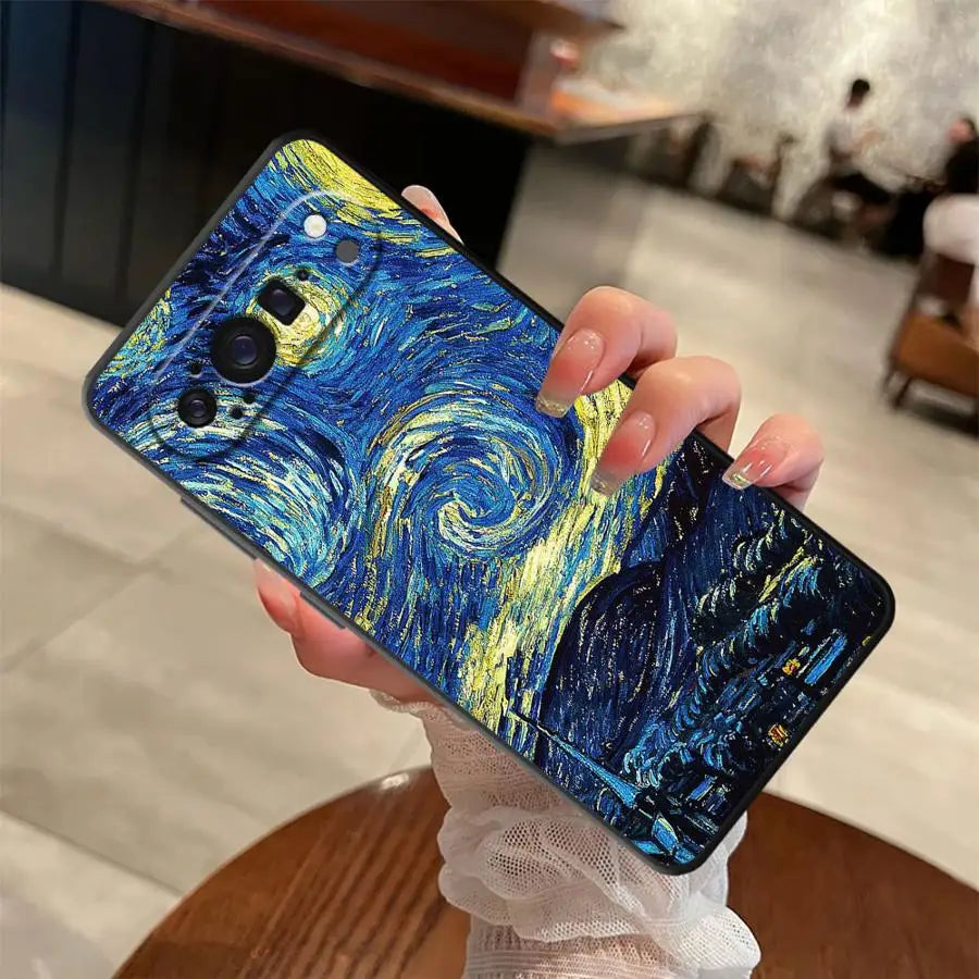 Phone Case for Google Pixel 10 9 Pro XL 6 7 8 Pro 9a 8a 6a 7a Soft Shell Van Gogh Art