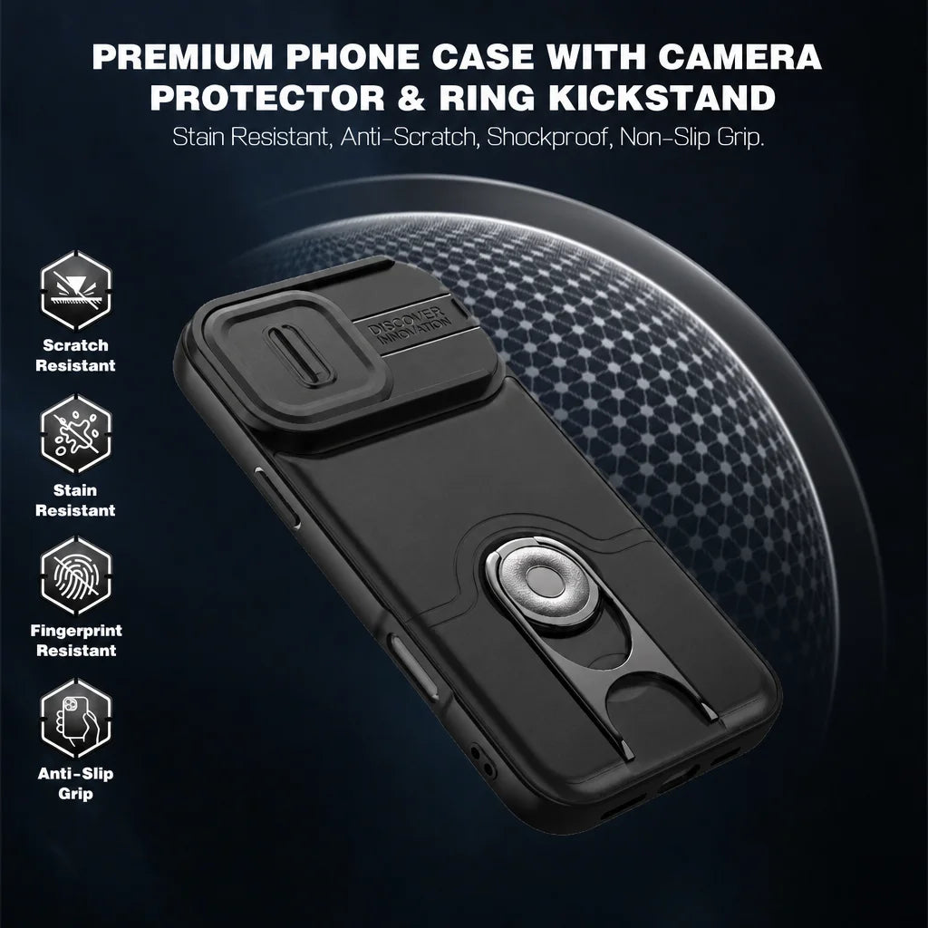 Stand Function Hard Heavy Phone Case for Iphone 17 18 16 Pro Max Iphone18 Iphone16 Iphone17 Lens Protective Cover