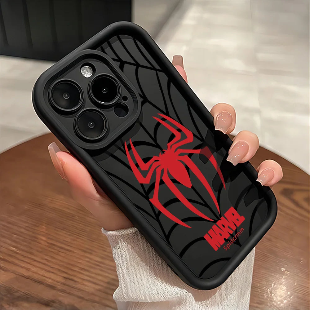 Anime Spidermans Cool Phone Case for iPhone 17e 17 16e 16 15 14 13 12 11 Air Pro Max XR XS X 7 8 6 6s Plus Soft TPU Back Cover