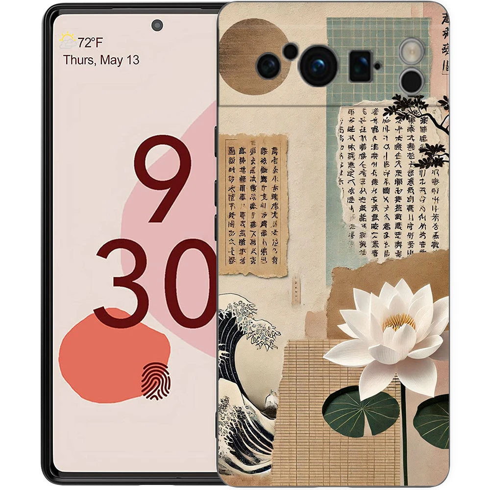 For Google Pixel 10 Pro Phone Case Pixel 9 Pro XL TPU Case Pixel 8 Pro 9A 8A 7A 7 6A 6 Pro Cover Japan Osaka Kanagawa Label