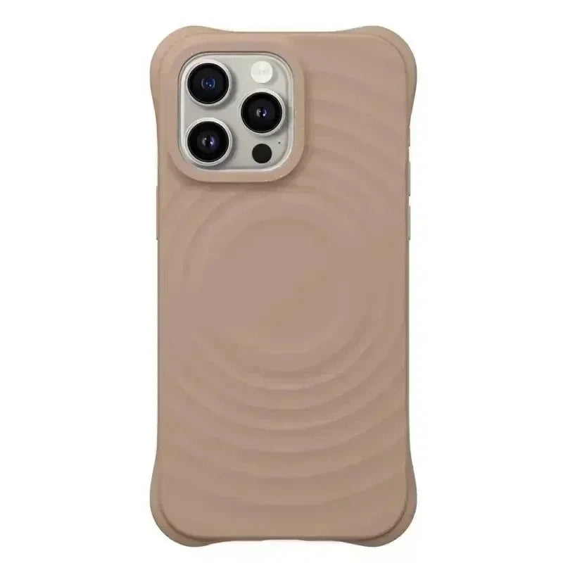 New Liquid Silicone Ripples Magnetic For MagSafe Phone case for iPhone 17 Air 16 15 14 13 Plus 17Pro Max Corrugated Soft Cover