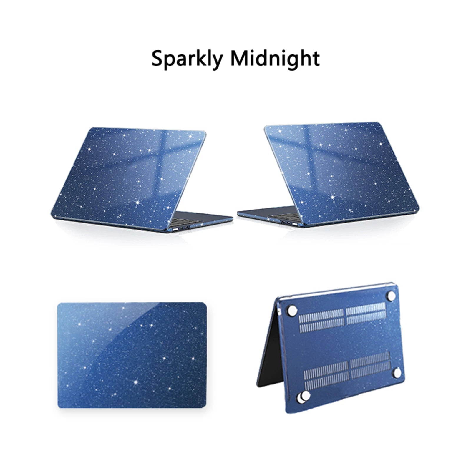 EooCoo Case for MacBook Air 13 inch M4 2025 2024-2022 Release M3 M2 A3240 A3113 A2681 for Mac Air 13.6 inch Glitter Hard Shell
