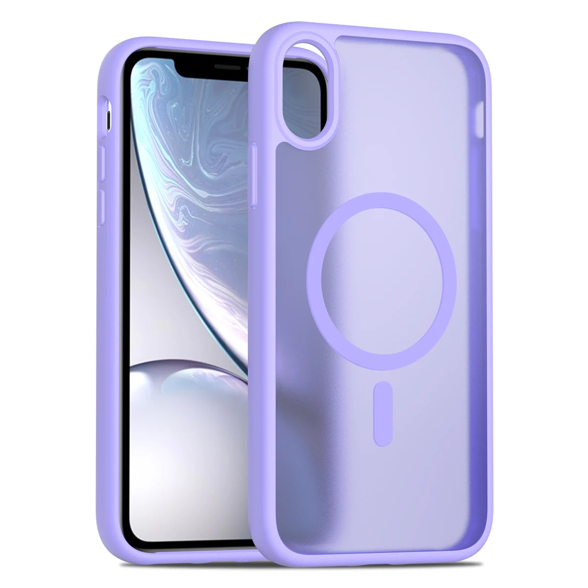 For iPhone XR 6.1 Inch Matte Magnetic Case, Compatible with MagSafe Drop Protection Slim Translucent Cover For iPhone 11