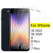 1/2/3/4Pcs For iPhone SE 2022 Glass iPhone SE 2022 2020 7 8 Plus Tempered Glass Transparent Clear 9H Screen Protector iPhone SE