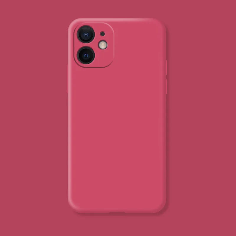 For iphone 11 Case For iphone 11 12 13 mini 14 15 Pro Max Shockproof TPU Liquid Silicone Protective Phone Back Cover Case