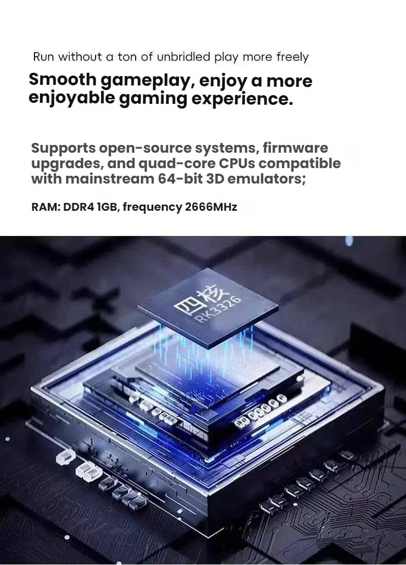 Open Source R36S Retro Handheld Game Console, Linux System, 3.5" IPS Screen, Portable Pocket Video Player, 64GB Preloaded Games