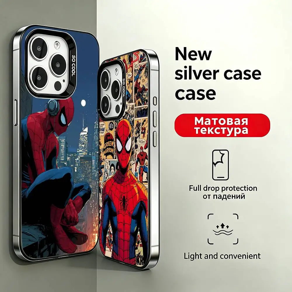 Cool S-Spider-Man-S Phone Case For IPhone 17 16 15 11 12 13 14 Pro Max 16 Plus 12 Mini 7 8 XR XS 15Pro MAX Cove