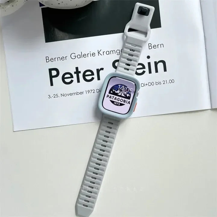 Silicone Case+Strap for Apple Watch Ultra3 49mm Series 11/10 42mm 38 44mm 40mm 45mm 41mm Bracelet Cover for iWatch Series 8 9 7