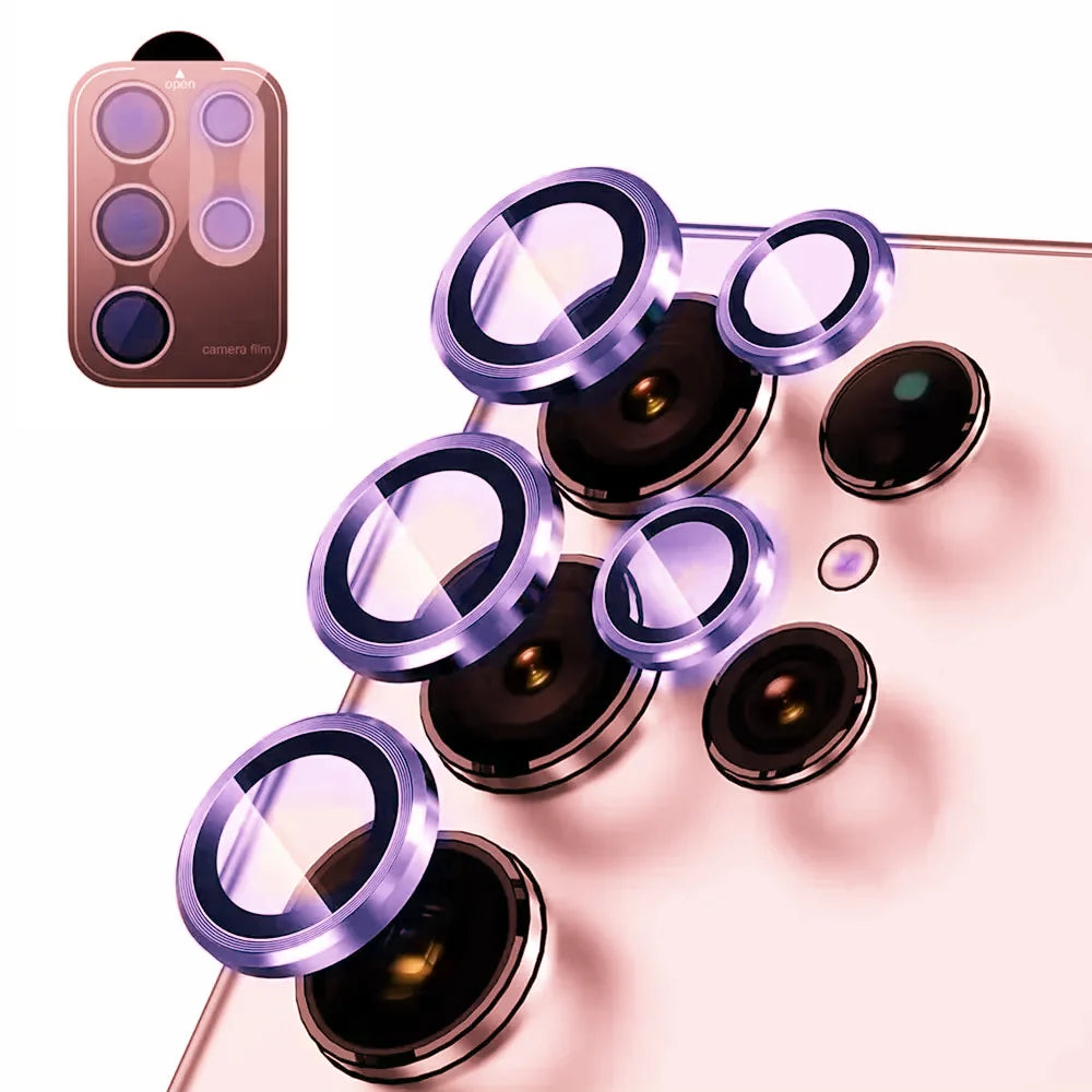 Camera Lens Protetor For Samsung S25 S26 Ultra S24 S23 S22 ultra Case Tempered Glass Film Titanium Alloy Ring Phone Accessories