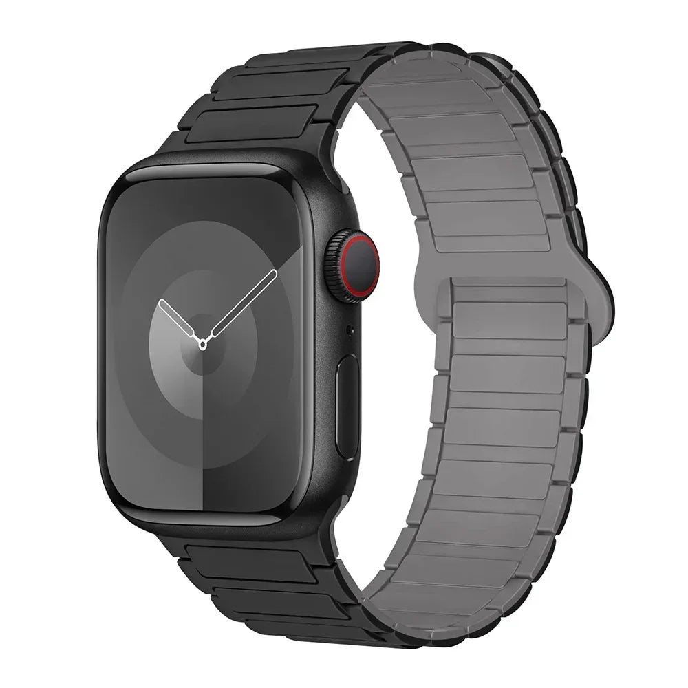 Hot Magnetic Loop For Apple Watch Bands 44 40 49 45 41 38mm Silicone Bracelet iWatch Series 11 10 9 8 7 6 5 4 3 Se Ultra 3/2 Str