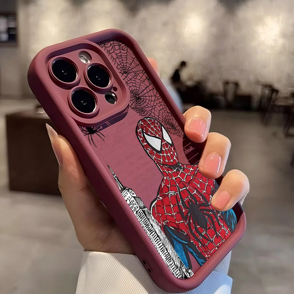 HOT Anime Spiders Mans Phone Case for Samsung S26 S25 S24 S23 S22 S21 S20 F06 M16 Note 20 FE Plus Ultra 4G 5G Soft Silicone TPU