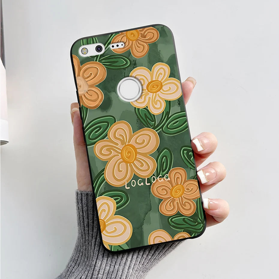 For Google Pixel XL Phone Case Cute Cartoon Soft Silicone Protect Cover Coque For Google Pixel 1 XL Pixel1 1XL Bumper Case Funda