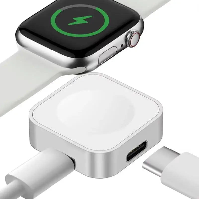Portable Wireless For iWatch Wireless Charger For Apple Watch 10 9 8 7 6 5 4 SE Mini Metal Charger For iWatch Series Ultra 1 2 3