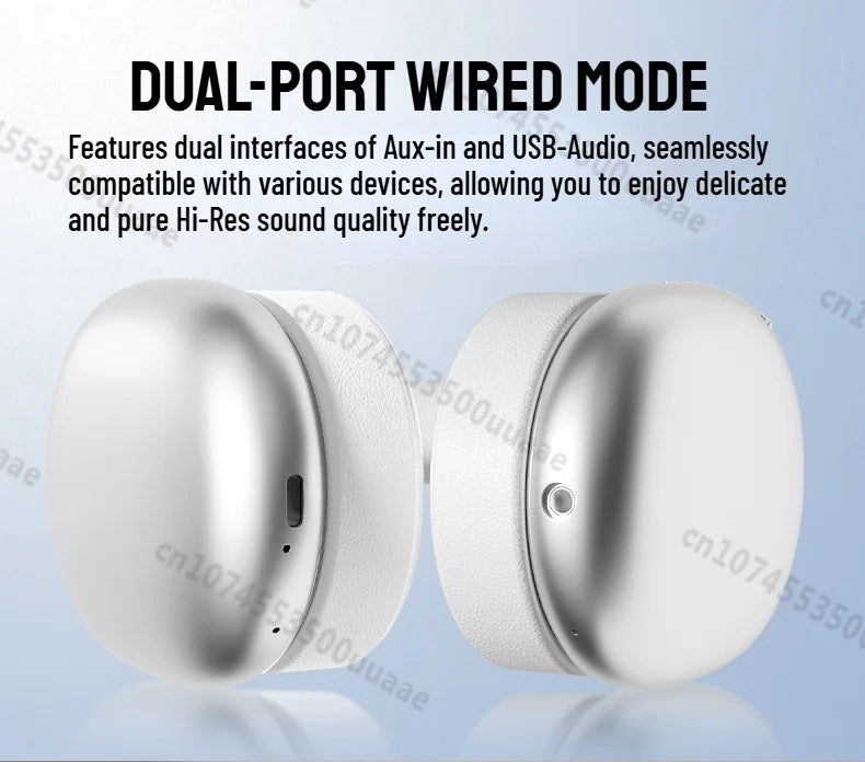 Monster AH100 ANC Bluetooth 6.0 Over-Ear Headphones with 45dB Active Noise Cancellation Hifi Stereo Overear Wireless Earphones
