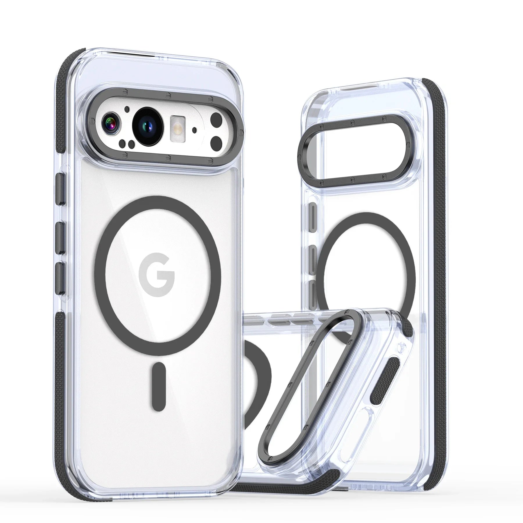 Luxury High Transparent Phone Case For Google Pixel 10 9 Pro XL 10Pro 5G For Magsafe Magnetic Wireless Charging Shockproof Cover