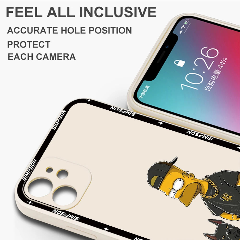 Soft Bumper Silicone Case for Samsung Galaxy S20 FE S21 Plus S24 Ultra S23 Ultra 5G S22 S22 Ultra S25 Funny Cool Simpsons Cover