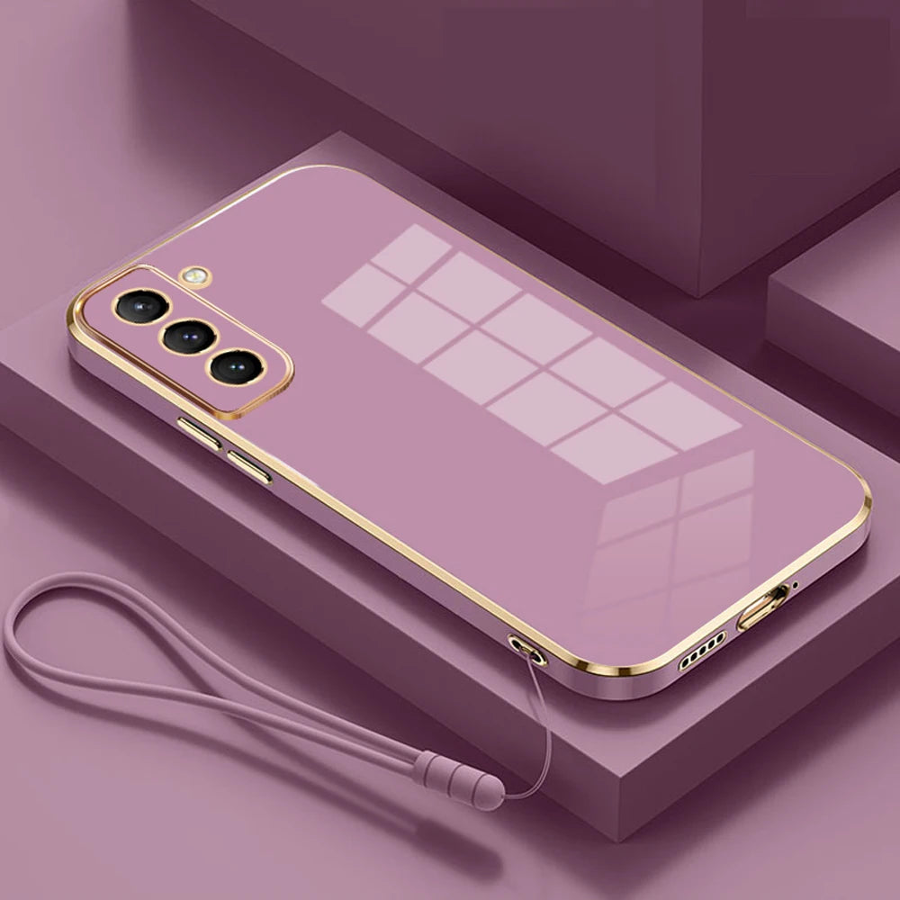 For Samsung Galaxy S23 S22 S21 S20 S22 + 23 S21 Ultra S10 Plus S20 FE S22Ultra S23Ultra S21FE Case Luxury Phone Cover 6D Plating