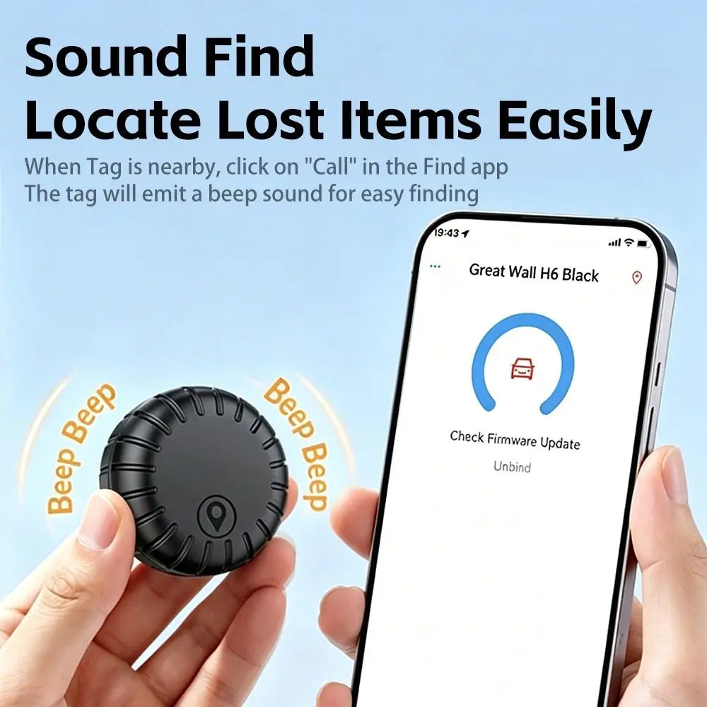 5.3 Bluetooth Magnetic Anti Lost Tracker Long Standby IPX7 Waterproof Grade Smart Tag Item Locator Unlimited Remote Location