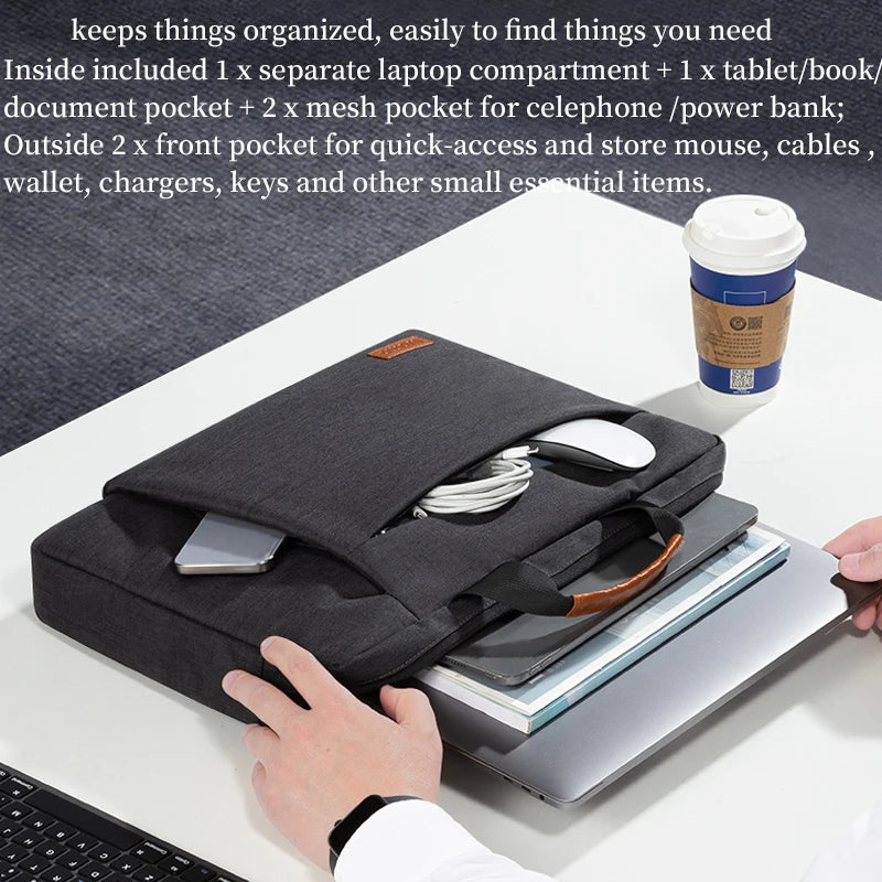 Laptop Bag 15.6 16 Inch Men Business Messenger Shoulder Handbag Briefcase for Macbook Huawei HP Lenovo Dell ASUS Xiaomi Surface