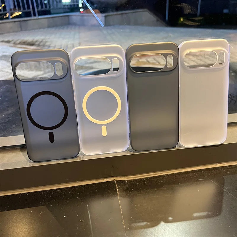 for Magsafe Matte Soft TPU Case for Google Pixel 9 10 Pro XL 7 8 6 10A 9A 8A 7A 6A Magnetic Wireless Charging Ultra Slim Cover