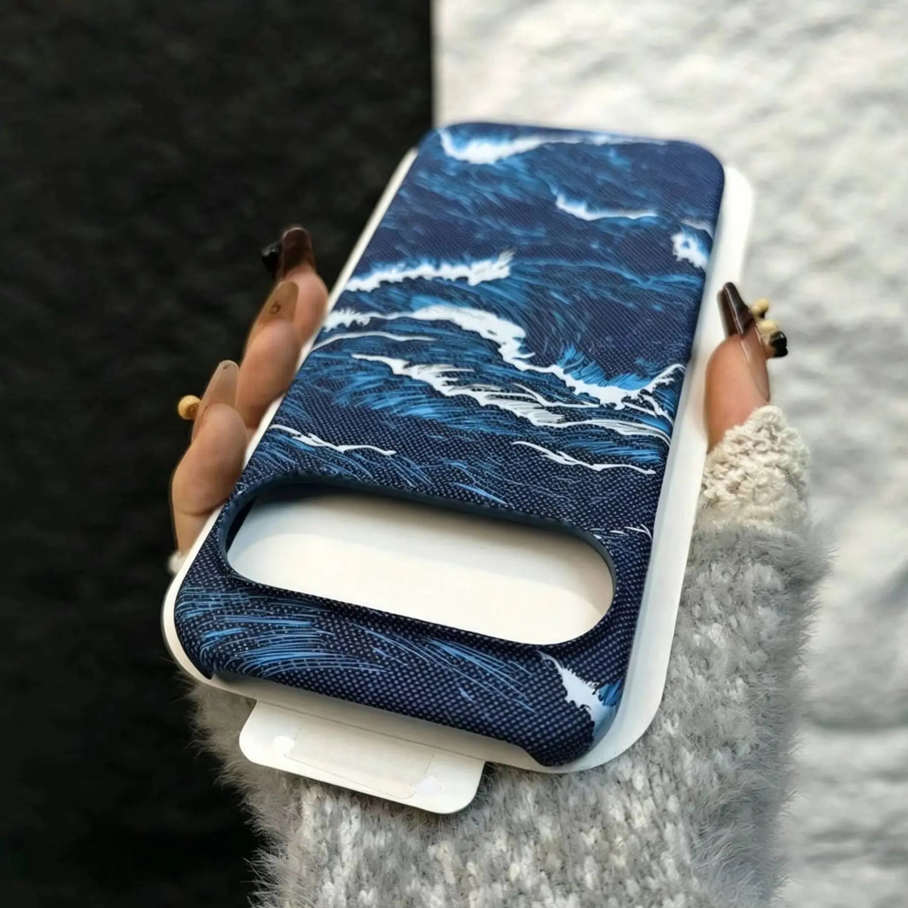 Premium Kevlar Ocean Wave Texture Magnetic Case For Google Pixel 11 Pro XL 10A 9A 8 7 Pro For Magsafe Charge Plastic Hard Cover