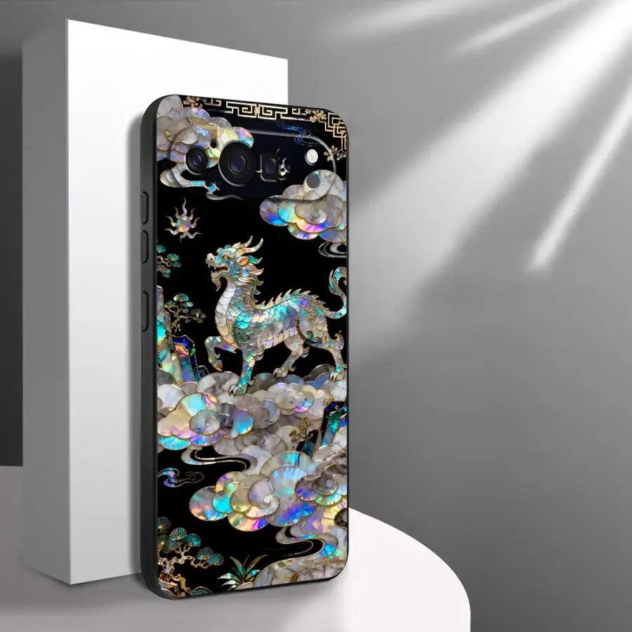 Tiger Green Dragon Case for Google Pixel 10A 9a 6a 8a 7a 10 9 Pro XL 6 7 8 Pro Funda Phone Cover