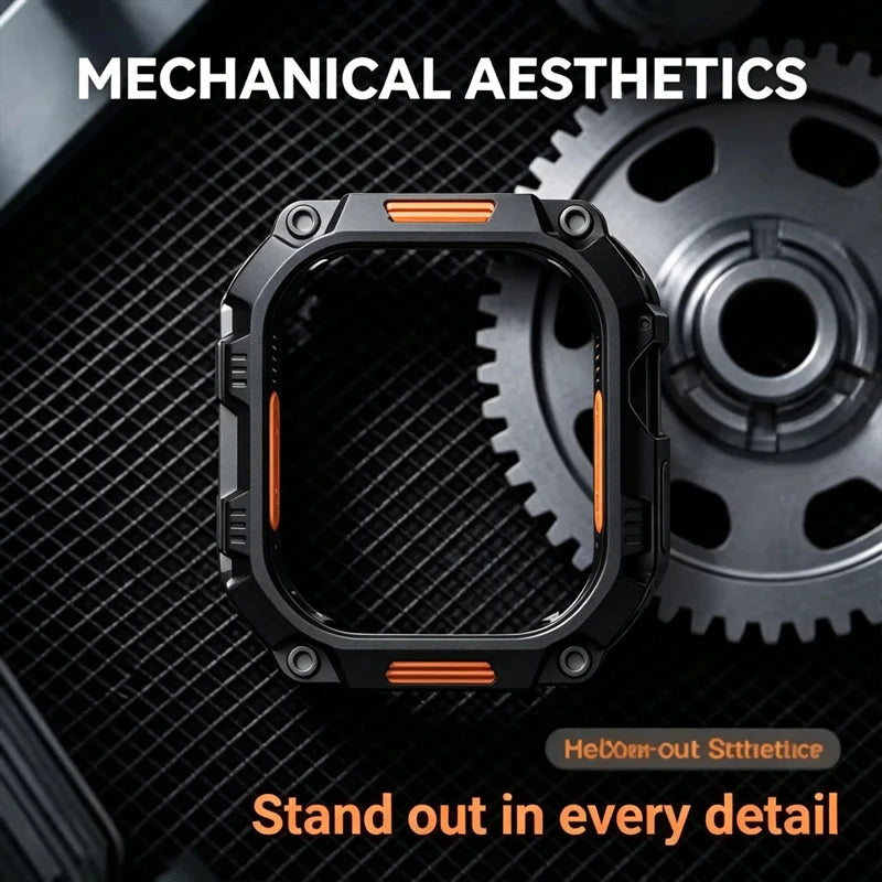 Metal Armor Case For Apple Watch Ultra 3 11 10 9 8 7 6 Se 5 Titanium Shockproof Protective Cover For iWatch 44mm 45mm 46mm 49mm