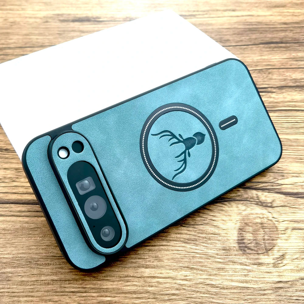 Luxury Faux Leather Case For Google Pixel 10 9 8 7 Pro XL A 9A 8A 7A 10Pro 9Pro 8Pro 7Pro ProXL Magsafe Wireless Charge Cover