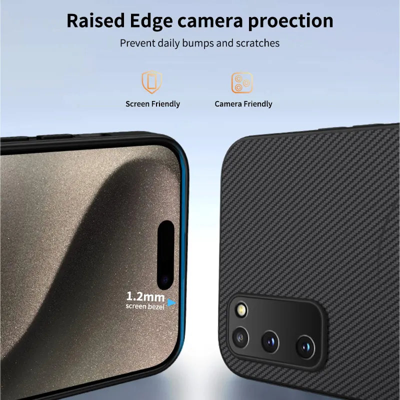 Carbon Fiber Texture Wireless Charging Magnetic Case For Samsung Galaxy S20 FE S20FE S20 Plus Ultra 5G ShockProof Phone Cover