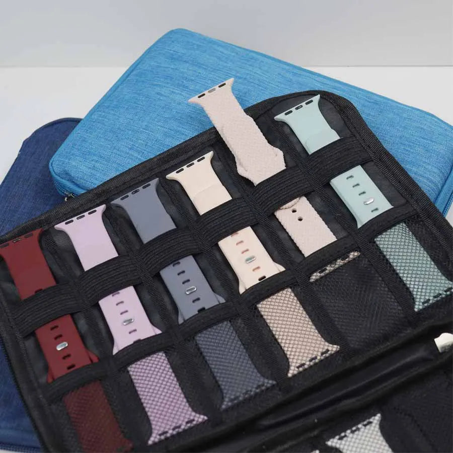 Watchband Bag for Apple Watch Strap Box Case Travel Smart Watch Wriststrap Storage Bag Box Watches Organizer Band Holder