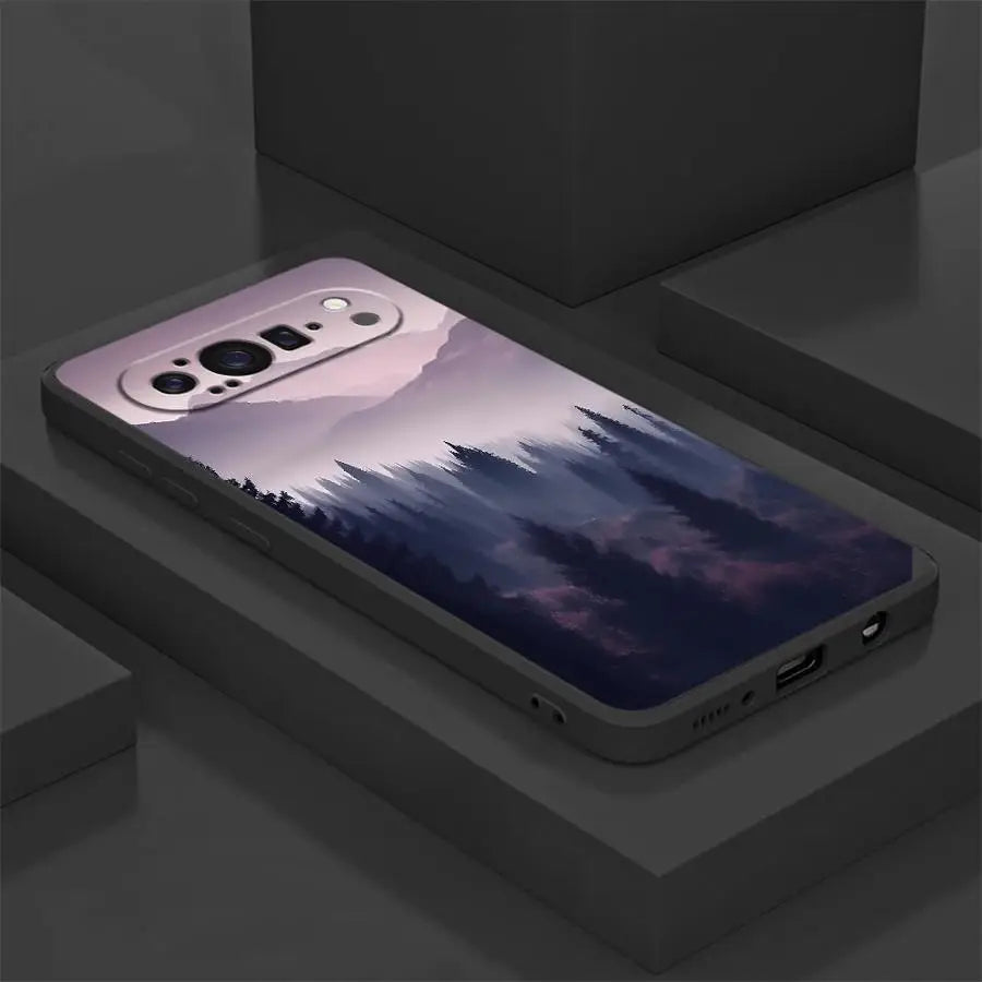 Mountain Peaks Landscape Funda Phone Cover Case for Google Pixel 10A 6a 8a 9a 10 9 Pro XL 7a 6 7 8 Pro