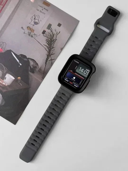 Silicone Case+Strap for Apple Watch Ultra3 49mm Series 11/10 42mm 38 44mm 40mm 45mm 41mm Bracelet Cover for iWatch Series 8 9 7