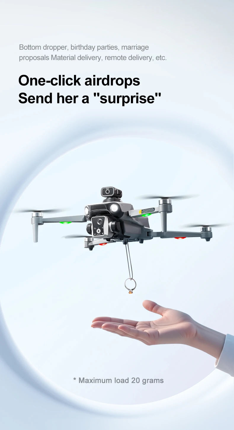 2025 K19 MAX GPS Drone Fishing Air Drop Automatic Turnaround 5G Screen Obstacle Avoidance Drone Professional Camera FPV Dron
