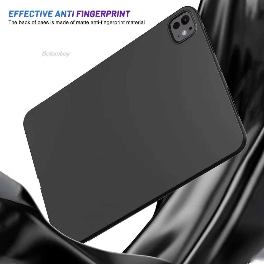 Tablet Case For Xiaomi Redmi Pad SE 2 Pro 12.1 8.7 10.61 Pad 5 6 7 8 Pro 2024 11.2" 11 7S 6S Soft Silicone Black Back Cover Case