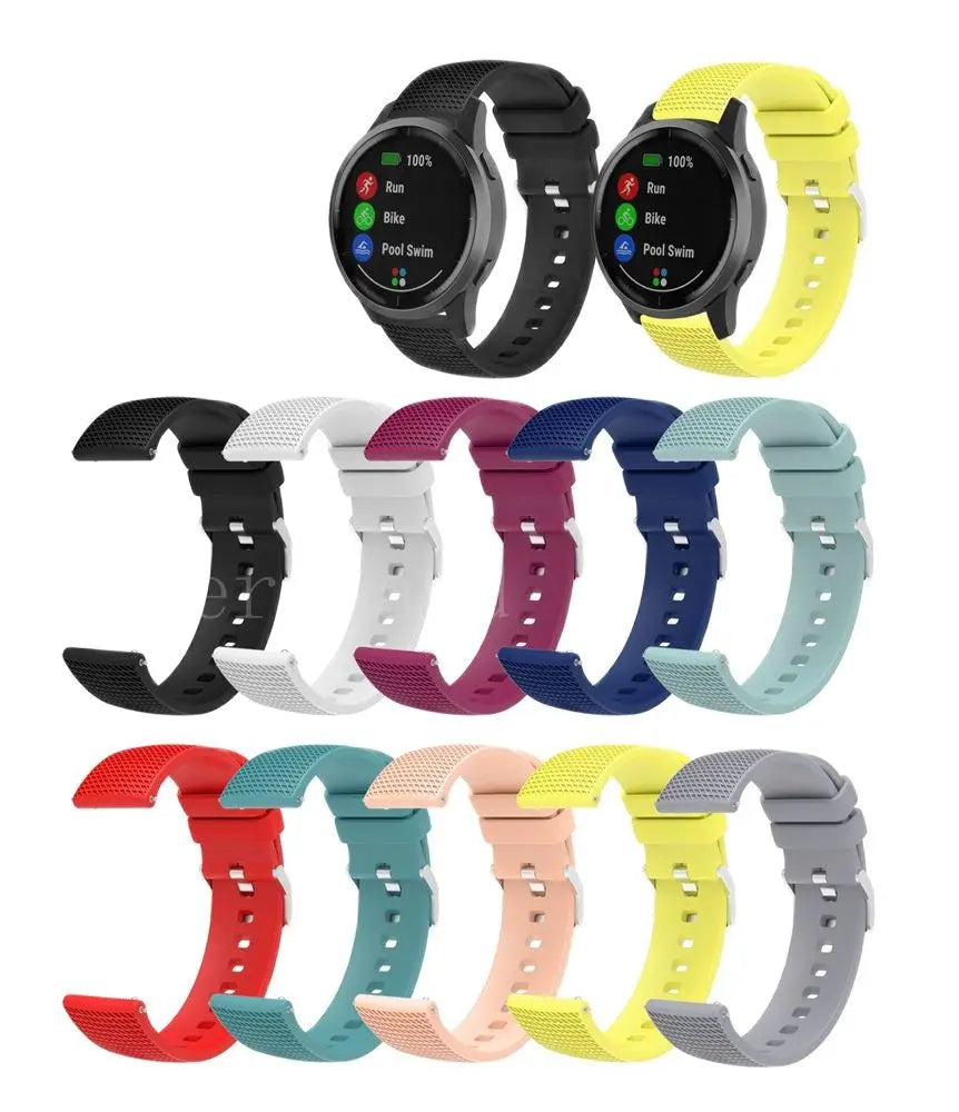 Premium Silicone Watchband WatchStrap Silicone Bracelet Quick Release Rubber Strap WristBand 18mm 20mm 22mm Width Replacement