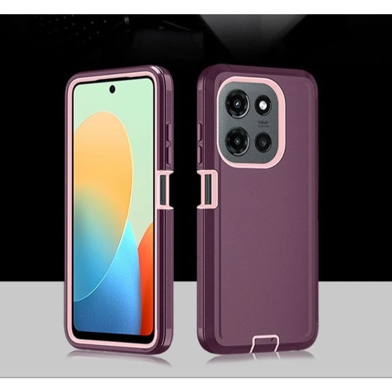 3-Laye Heavy Duty Hybrid Ott Defender Case For Motorola G Edge Play Stylus Power 5G 2026 2025 2024 2023 Shockproof Cover